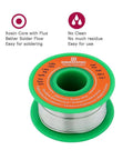 1.5mm Lead Free Rosin Flux Core Solder Wire 0.06 Inch Diameter 50g 1.76oz Sn99 Ag0.3 Cu0.7 spool for MCU soldering