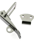 Heavy Duty Stainless Steel Duckbill Latch 2 Pack Spring Loaded Toggle Catch with mounting plate, 104mm for cabinets and toolboxes.