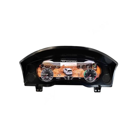 12.3 Inch LCD Dash Instrument Cluster Replacement For Toyota Land Cruiser LC200 2008 To 2020 With Digital Gauges Speedometer Plug And Play Fit Built In Circuit Board Stable Idle And Smooth Acceleration, black housing front view