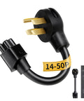 Top Tier Nema 14 50 Adapter For Tesla Mobile Connector Gen 2 240 Volt 32 Amp Ev Charging Cord showing 14-50 plug design.