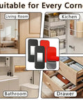 No Drill Magnetic Cabinet Door Catch With Ultra Strong Adhesive Mount Drawer Magnet Latch in living room, kitchen, bathroom, drawer