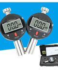 Portable Shore A And D Digital Hardness Meter Durometer Tester With Large LCD Screen for Rubber and Tires, showing readings.