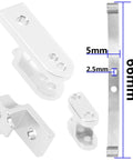 Heavy Duty RC Leaf Spring Suspension Steel Bar Kit for WPL B1 B14 B16 B24 C14 C24 showing mounting brackets with measurements.