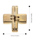 Six Pack Concealed Cabinet Hinges Self Closing 1.64 by 1.3 Inches Invisible Quiet Hinges For Kitchen Cabinets And Furniture