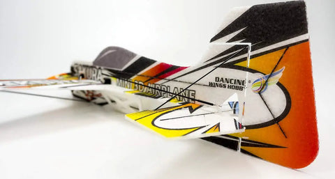 Tail view of Sakura 3D EPP Plane Aerobatic RC Aircraft Kit With Motor ESC Servo And Battery 420mm Durable Foam Plane For Adults