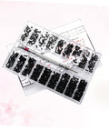 Two Piece Miniature Screw Set With Countersunk Round Screws For Small Machines Notebooks And Glasses Repair in storage box
