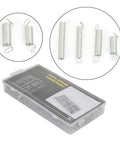 Ultimate 200 Pcs Spring Assortment Kit With 20 Sizes For Any Home Repair Job Featuring Heavy Duty Extension And Compression Springs Stored In A Snazzy Organized Box For Super Easy Access And Quick Fixes. 200-piece spring assortment box