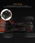High Torque Sensored Brushless Motor And E10 ESC Combo For RC Car, 2-3S LiPo Compatible, IP67, 4100KV, in motion with zoom