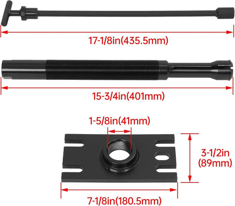 Gimbal Bearing Puller Installer And Alignment Tool For Mercruiser Alpha Alpha 1 Bravo OMC MR Cobra Boats dimensions shown