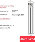 High Efficiency CNC Milling Cutter Rod For Deep Fast Feed And Superior Material Removal, 16mm diameter, 120mm length.