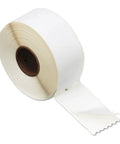 Hassle Free Direct Thermal Mailing Address Labels In Bright White on a roll, sized 1-1/8 X 3-1/2 inches for shipping tasks.