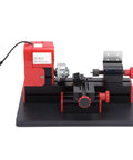 High Speed 20000Rpm Mini Motorized Lathe Machine For Woodworking And Metal Turning with red and black casing.