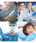 Top Shelf Synthetic Vinyl Medical Exam Gloves Straight Up Latex Free And Powder Free For Zero Allergy Hazards in clinical settings.