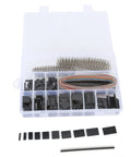 Check Out This 666 Pcs Premium Brass Crimp Adapter Kit With ABS Coating For Atx Pcie And Sata Power Pins 2.54mm Spacing Plus Reusable Storage Box Totally Nifty For Any Quick DIY Fix Or Major Build Job Today. Open organizer with brass crimp connectors and wires