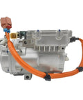 Slick Auto AC Compressor Upgrade For BYD Qin DM Climate Control, Heavy Duty 24 Volt Refrigerant Pump Replacing HAC8103010, showing aluminum shell.