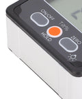 Close-up of Professional Digital Angle Finder And Magnetic Level Box showing buttons and LCD display features.
