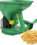 Adjustable Hand Crank Seed Spreader For Grass Seed Fertilizer Salt Ice Melt And More Portable Lawn Garden Seeder with seeds