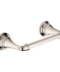 Delancey Pivoting Wall Mount Toilet Paper Holder in Polished Nickel with Concealed Mounting No Visible Screws shown