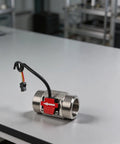 Industrial Water Flow Sensor For G1 DN25 Hall Switch 2 To 50 Lpm 24V stainless steel threaded sensor with cable