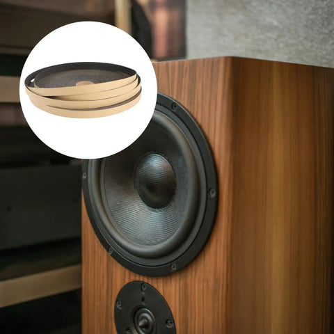 Self Adhesive Door And Window Seal Tape For Noise Reduction, Vibration Control, And Collision Protection next to speaker box