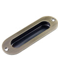 Flush Recessed Pulls Set, Antique Bronze Finish Stainless Steel Hardware For Barn Sliding Doors, Pocket Doors, Cabinets And Cupboards.