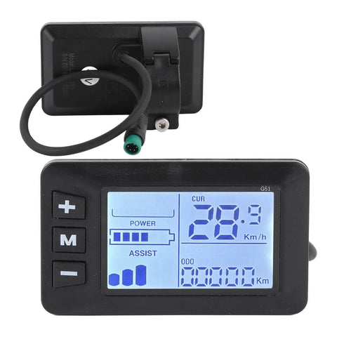 Electric Bike Controller With LCD Display And 5 Pin Connector For Easy Modification Speedometer Readout And Electric Scooter LCD Panel Upgrade For Pro Riders Who Love Quick Dope Upgrades