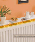 Super Heavy No Drill Radiator Shelf Bracket Wall Mount Support for Home Office, aluminum bracket holding fruit and flowers.