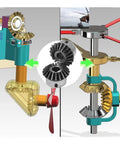 Beefed Up Bevel Gear Set Two Piece Two Module 20 Teeth 14mm Bore Heavy Duty 45 Steel Durable Tapered Bevel Pinions in gear applications
