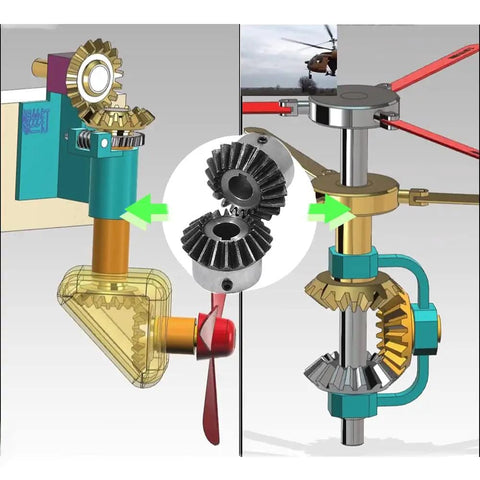 Beefed Up Bevel Gear Set Two Piece Two Module 20 Teeth 14mm Bore Heavy Duty 45 Steel Durable Tapered Bevel Pinions in gear applications