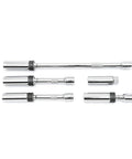 Five Piece Pro Grade Magnetic Swivel Spark Plug Socket Set For 3/8 Inch Drive, Six Point, Reaches Tight Angles, Magnetic Insert Holds Spark Plug