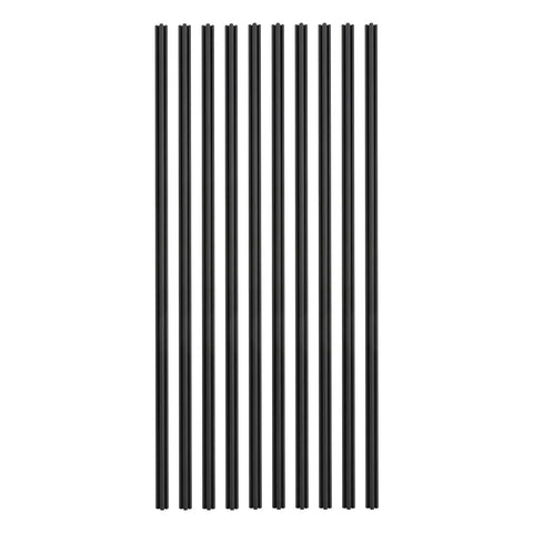 10 Pack Black T Slot Aluminum Extrusion Kit 20x20x1000mm 6063 Aluminum Profile For CNC Machines And 3D Printers, vertical view