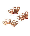 Heavy Duty 130 Piece Copper Ring Lug Kit With SC25 Terminal And OT Crimp Solder Connectors For High Amp Battery Wiring Jobs That Are Total Game Changers. copper ring lugs in assorted sizes