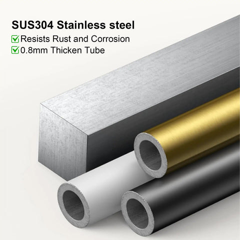 SUS304 stainless steel material for Adjustable 15 To 25 Inch Towel Rack With Shelf For Bathroom And Lavatory Double Towel Bar Rod