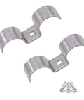 12mm Stainless Steel Double Line Clamps Kit With Hex Socket Screws M5 By 12 Silver Tone Pack Of 10 Durable 304 Stainless Steel