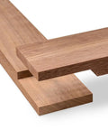 Half Lap Jig For Woodworking That Makes Tight Clean Joints Easy On Any Router Table Portable Durable Pro Grade Precision Sled For Frames And Furniture Projects, showing a clean wooden half-lap joint close-up.