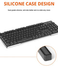Ergonomic Tilt Keyboard Stand With Clear Acrylic Tray And Silicone Anti Slip Case Fits Standard Keyboard Desk Riser, top view
