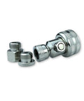N-1091 Water Adapter For Liquid Fill Tires And Foam Fill Kit, chrome garden hose tire fill accessory, extra bushings visible.