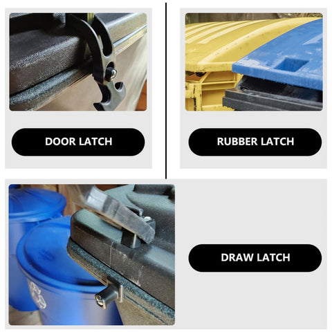 Two Pack Flexible Rubber T Handle Draw Latches With Shock Absorption Easy Install Heavy Duty Door Latch Kit on equipment