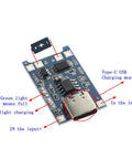 Hella Reliable Tp4056 Type C Usb Charging Module For 18650 Lithium Cells Smart Electric Circuit Board, close-up view showing Type-C USB port and LED indicators.