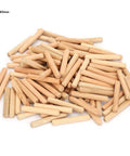 Beefy Beech Wood Dowel Pins 6mm Round Fluted Dowels, 100 Pack for Strong Wood Joints, Chamfered Ends for Easy Insertion
