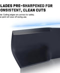 42 Inch Mower Blades For John Deere Riding Lawn Mowers With 7 Point Star Spindle Compatible D130 D110 D105 D125 X300 LA135 Z225 Z235 LT160 E100 E130 42 Inch Deck Replacement Two Pack AM137327 AM141034 AM141032 showing pre-sharpened blades