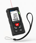 Kick The Bucket On Flimsy Metal Tapes And Grab This Boss Level Laser Distance Meter With Built In Bubble Level For Nailing Wall Measurements Or Furniture Layouts Without Breaking A Sweat, handheld device with digital display.