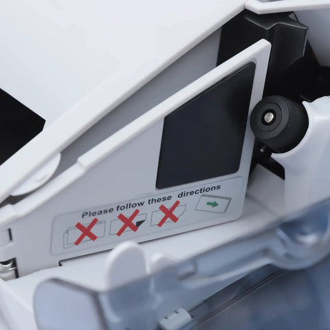 Open compartment of Fast Money Counter With LCD Display And Counterfeit Detection, UV MG IR Authentication, showing interior view