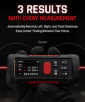 Dual Laser Distance Meter With Angle Sensor For Precision Measuring Up To 80M Captures Left Right And Total Distances In One Shot black handheld device