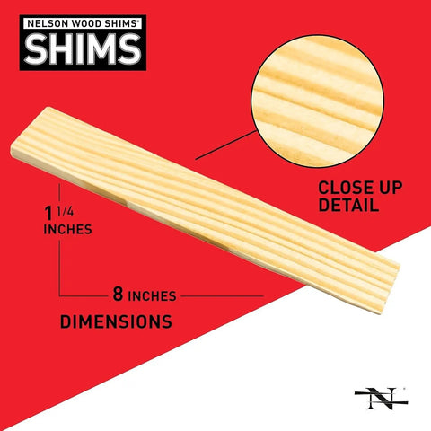 Kiln Dried Wood Shims 8 Inch 24 Pack Professional Grade Wooden Wedges For Door Leveling And Furniture Adjustments A Straight Shooter Tool For Every Weekend Warrior