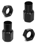 Trail Ready Heavy Duty 7/8 By 18 Jam Nut Kit with black threaded nuts for suspension builds and adjustments.
