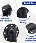 Detail view of Beefy Metal Muffler Exhaust Deflector Cap Kit For Predator 420cc 459cc Engines And Honda GX Series Motors showing accurate hole position and strong aluminum alloy material.