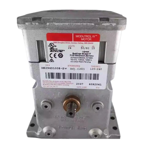 This Bad Boy Heavy Duty Electric Damper Actuator Motor Handles The Zone Airflow Grind And Keeps Your Hvac Running Smooth As Butter Sealed In Box Motor with label and mounting holes.