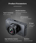 4K Front And Rear Dash Cam For Cars With 1080P Rear Camera Built In Wi Fi And App Control 32GB Card Included panel details