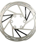 Paceline Disc Brake Rotor 160mm Six Bolt Silver For Road Bikes Durable Steel Rotor with smooth quiet stopping design.